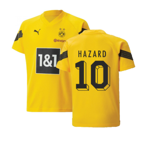 2022-2023 Borussia Dortmund Training Jersey (Yellow) - Kids (HAZARD 10)