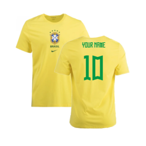 2022-2023 Brazil Crest Tee (Yellow)