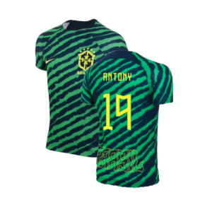 2022-2023 Brazil Dri-Fit Pre-Match Shirt (Kids) (Antony 19)