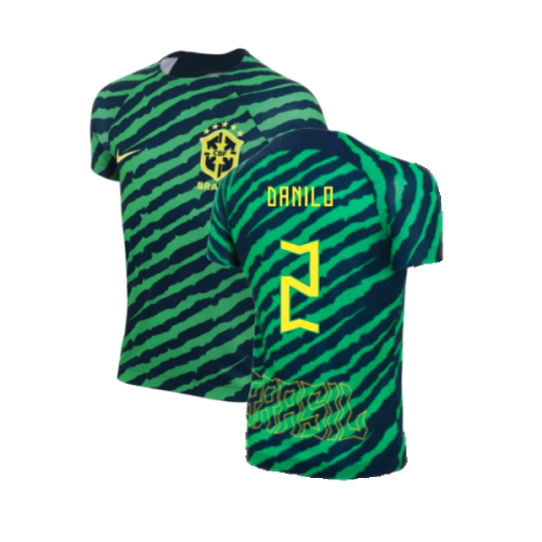 2022-2023 Brazil Dri-Fit Pre-Match Shirt (Kids) (Danilo 2)