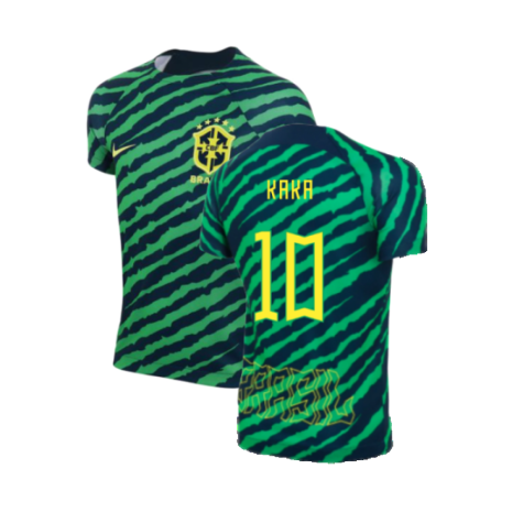 2022-2023 Brazil Dri-Fit Pre-Match Shirt (Kids) (Kaka 10)