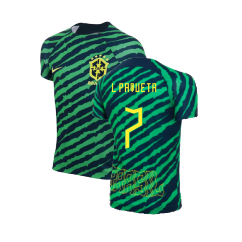 2022-2023 Brazil Dri-Fit Pre-Match Shirt (Kids) (L Paqueta 7)