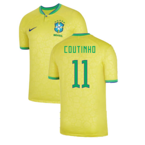 2022-2023 Brazil Home Shirt (COUTINHO 11)