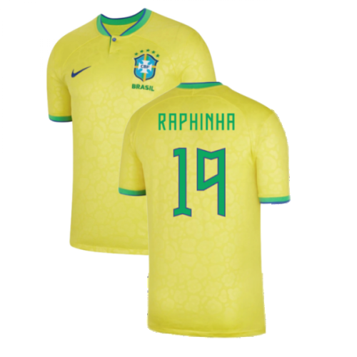 2022-2023 Brazil Home Shirt (RAPHINHA 19)