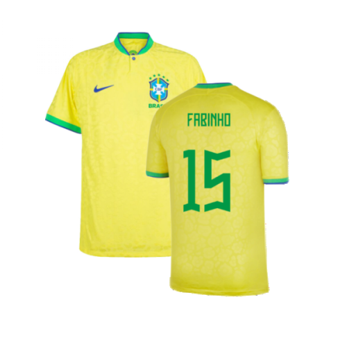 2022-2023 Brazil Home Vapor Shirt (Fabinho 15)