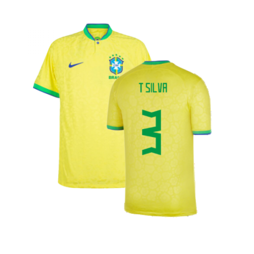 2022-2023 Brazil Home Vapor Shirt (T Silva 3)