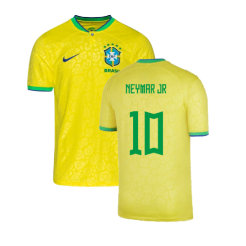 2022-2023 Brazil Little Boys Home Shirt (Neymar JR 10)