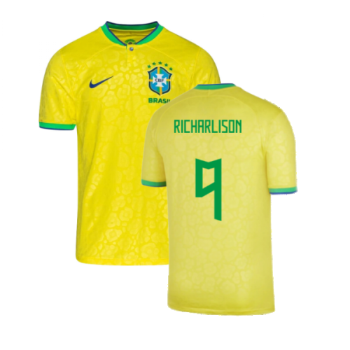 2022-2023 Brazil Little Boys Home Shirt (Richarlison 9)