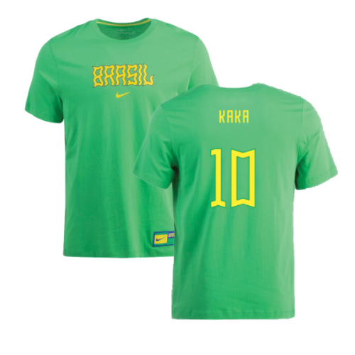 2022-2023 Brazil Swoosh Tee (Green) (Kaka 10)