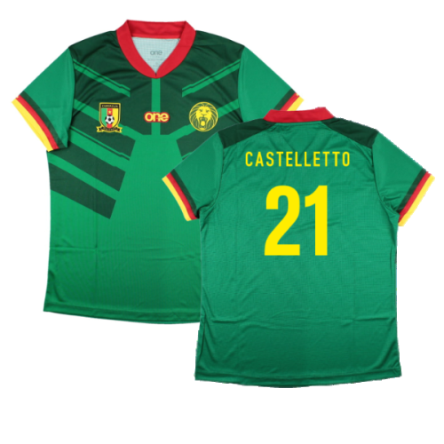 2022-2023 Cameroon Home Pro Shirt (Womens) (CASTELLETTO 21)