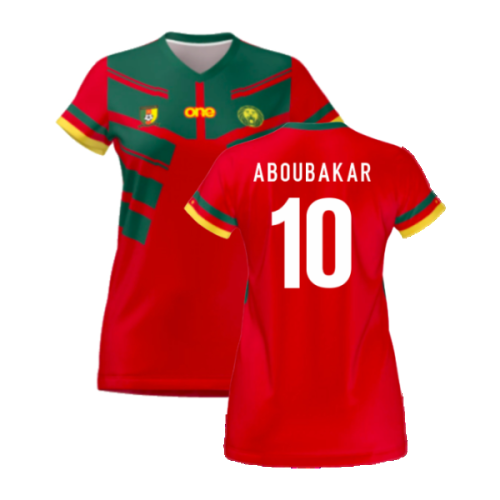 2022-2023 Cameroon Third Red Pro Shirt (Ladies) (ABOUBAKAR 10)