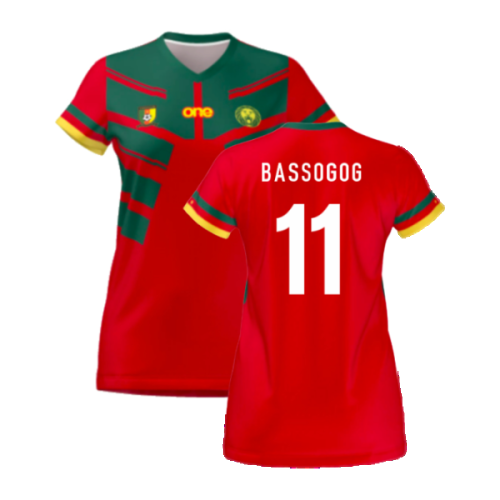 2022-2023 Cameroon Third Red Pro Shirt (Ladies) (BASSOGOG 11)