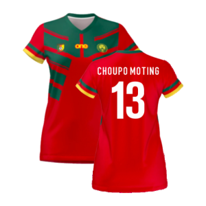 2022-2023 Cameroon Third Red Pro Shirt (Ladies) (CHOUPO MOTING 13)