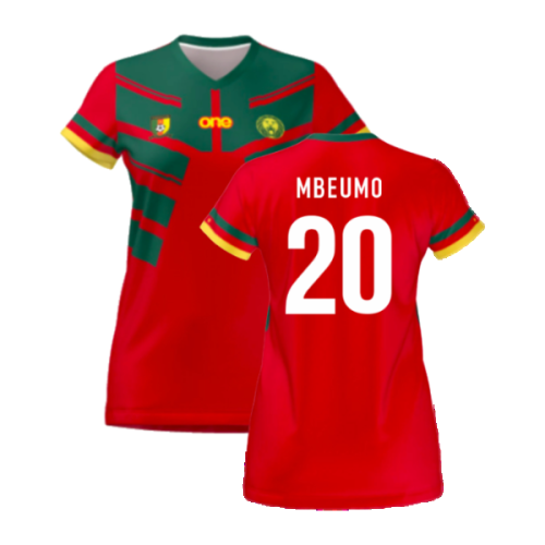 2022-2023 Cameroon Third Red Pro Shirt (Ladies) (MBEUMO 20)