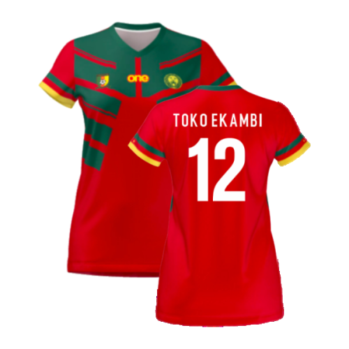 2022-2023 Cameroon Third Red Pro Shirt (Ladies) (TOKO EKAMBI 12)