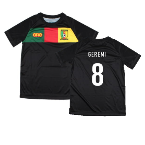 2022-2023 Cameroon Training Tee (Black) - Kids (GEREMI 8)