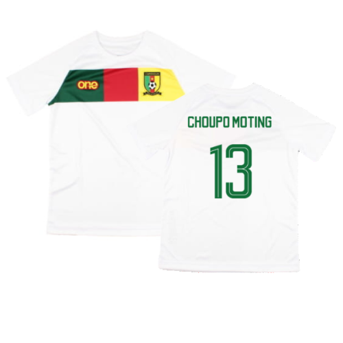 2022-2023 Cameroon Training Tee (White) - Kids (CHOUPO MOTING 13)