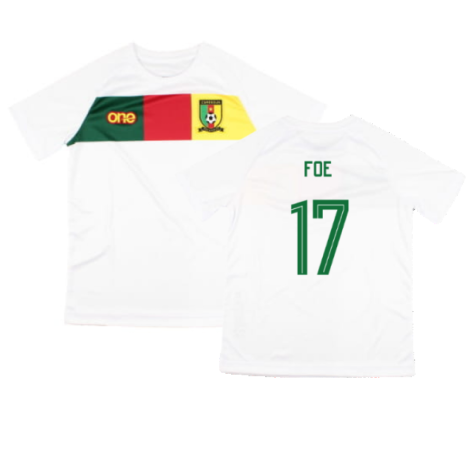 2022-2023 Cameroon Training Tee (White) - Kids (FOE 17)