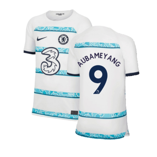 2022-2023 Chelsea Away Shirt (Kids) (AUBAMEYANG 9)