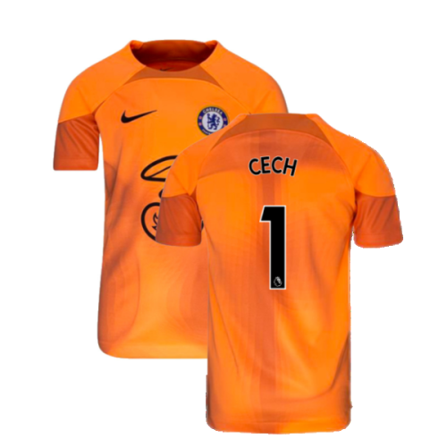 2022-2023 Chelsea Home Goalkeeper Shirt (Orange) - Kids (CECH 1)