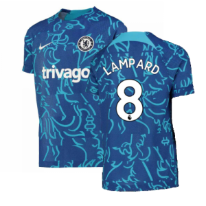 2022-2023 Chelsea Pre-Match Training Shirt (Blue) - Kids (LAMPARD 8)