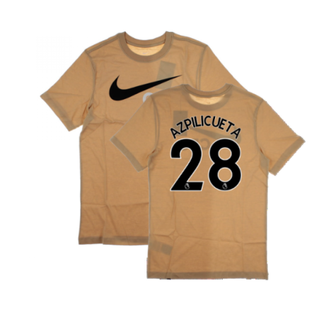 2022-2023 Chelsea Swoosh Tee (Beige) (AZPILICUETA 28)