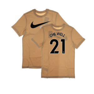 2022-2023 Chelsea Swoosh Tee (Beige) (CHILWELL 21)