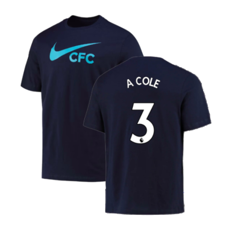 2022-2023 Chelsea Swoosh Tee (Navy) (A COLE 3)