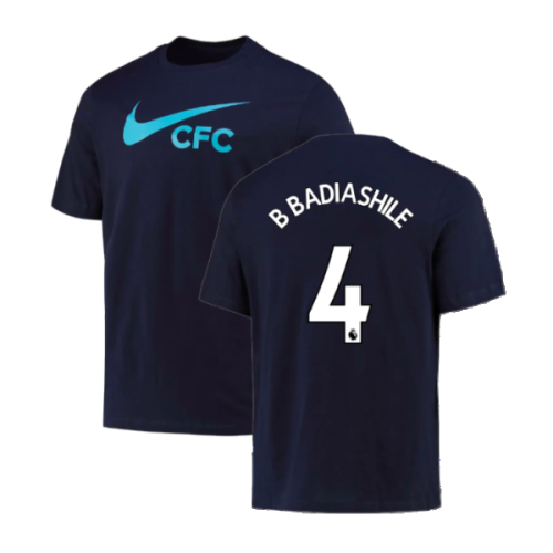 2022-2023 Chelsea Swoosh Tee (Navy) (B Badiashile 4)