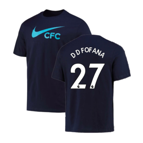 2022-2023 Chelsea Swoosh Tee (Navy) (D D Fofana 27)