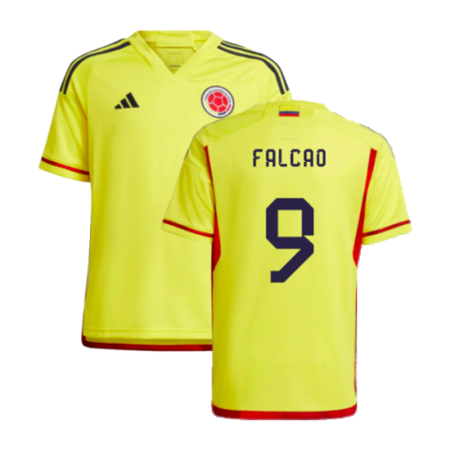 2022-2023 Colombia Home Shirt (Kids) (FALCAO 9)