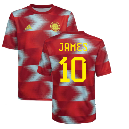 2022-2023 Colombia Pre-Match Shirt (Kids) (JAMES 10)