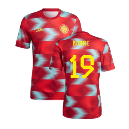 2022-2023 Colombia Pre-Match Shirt (Red) (BORRE 19)