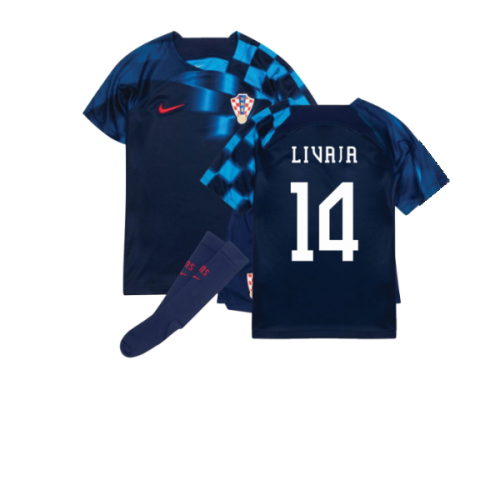 2022-2023 Croatia Away Mini Kit (Livaja 14)