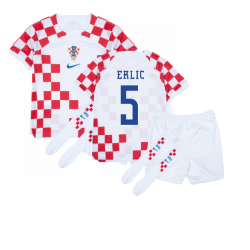 2022-2023 Croatia Home Mini Kit (Erlic 5)