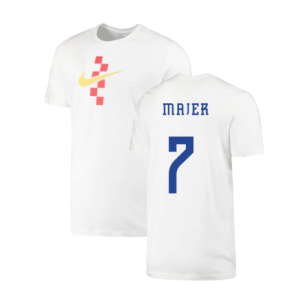 2022-2023 Croatia Swoosh T-Shirt - White (Kids) (Majer 7)