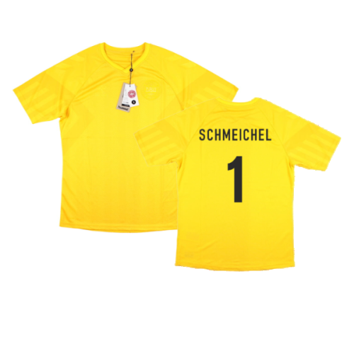 2022-2023 Denmark Away Goalkeeper Jersey (Yellow) (Schmeichel 1)