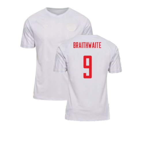 2022-2023 Denmark Away Shirt (Braithwaite 9)