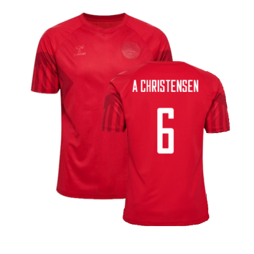 2022-2023 Denmark Home Jersey (A Christensen 6)