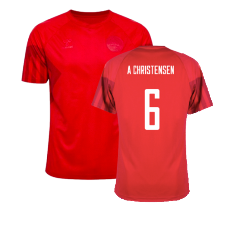 2022-2023 Denmark Home Shirt - Kids (A Christensen 6)