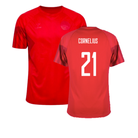 2022-2023 Denmark Home Shirt - Kids (Cornelius 21)