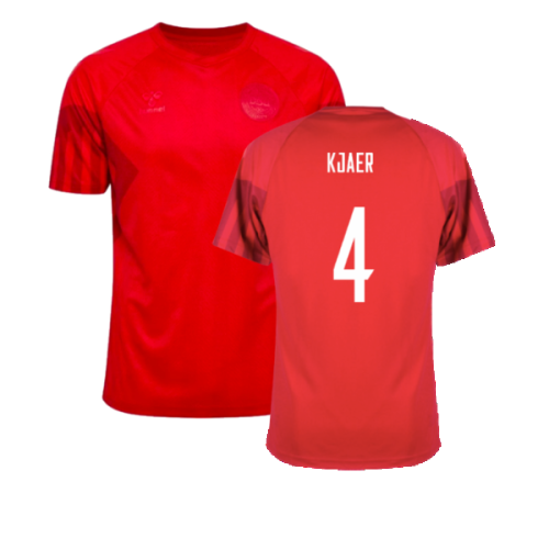 2022-2023 Denmark Home Shirt - Kids (Kjaer 4)