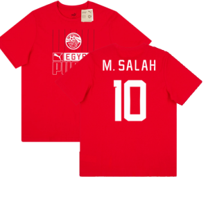 2022-2023 Egypt FtblCore Tee (Red) (M. SALAH 10)