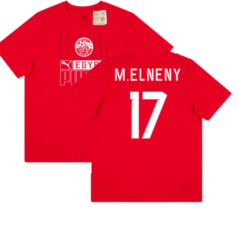 2022-2023 Egypt FtblCore Tee (Red) (M.ELNENY 17)