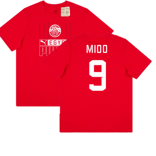 2022-2023 Egypt FtblCore Tee (Red) (MIDO 9)