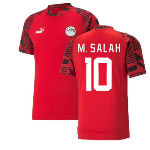 2022-2023 Egypt Pre-Match Jersey (Red) (M. SALAH 10)