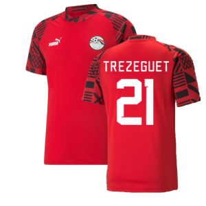 2022-2023 Egypt Pre-Match Jersey (Red) (TREZEGUET 21)