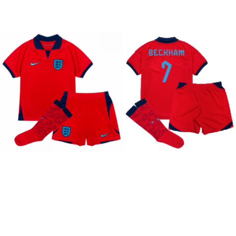 2022-2023 England Away Mini Kit (Beckham 7)