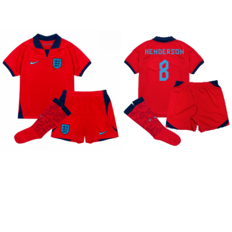 2022-2023 England Away Mini Kit (Henderson 8)