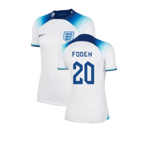 2022-2023 England Home Shirt (Ladies) (Foden 20)